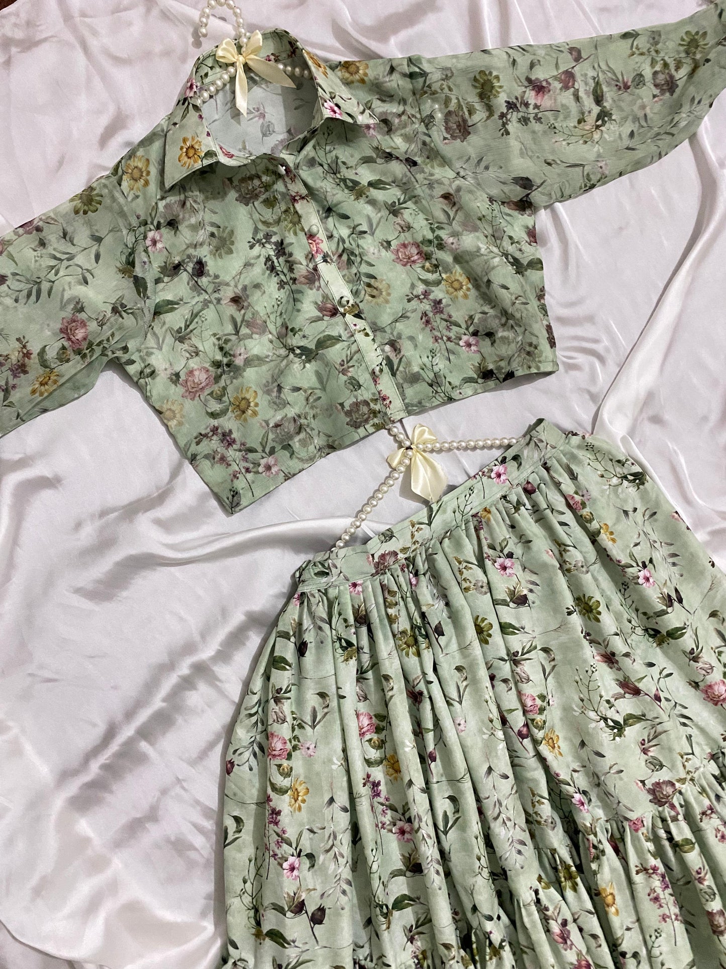Western _eastern shirt lehnga